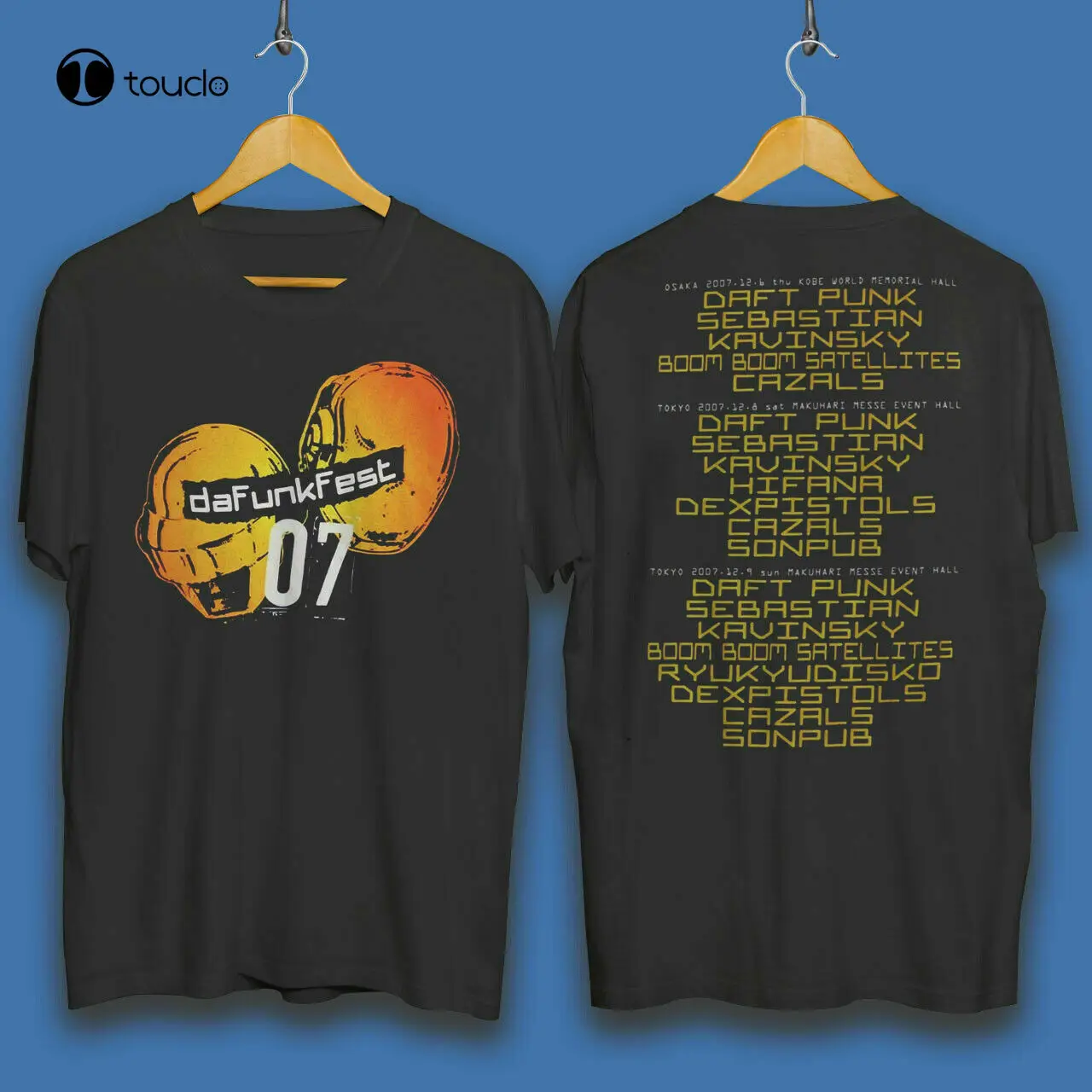 

Daft Punk Alive 2007 Tour Dafunkfest Japan T-Shirt Heavy Cotton Sz S-2Xl Unisex Custom Aldult Teen Unisex Fashion Funny New