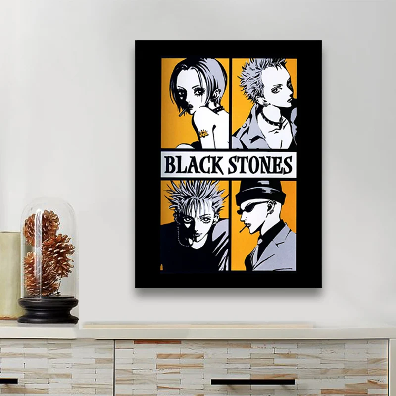 

Black Stones Nana Anime Home Decor Canvas Posters Prints Decoration Art Wall Pictures Living Room Painting