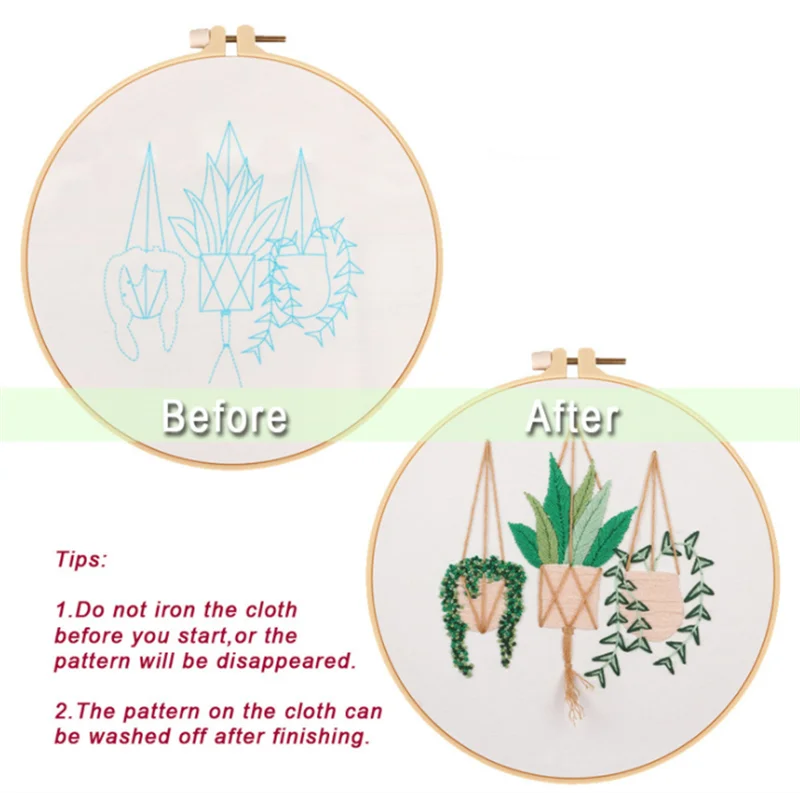 Набор для вышивания &quotсделай сам&quot с изображением цветов растений вышивки