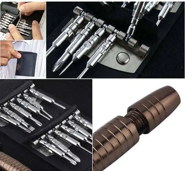 

Car Torx Screwdriver Set Repair Hand Tool Kit Accessories Mini For Repairing Disassembling Mobile Laptop Device 25in1