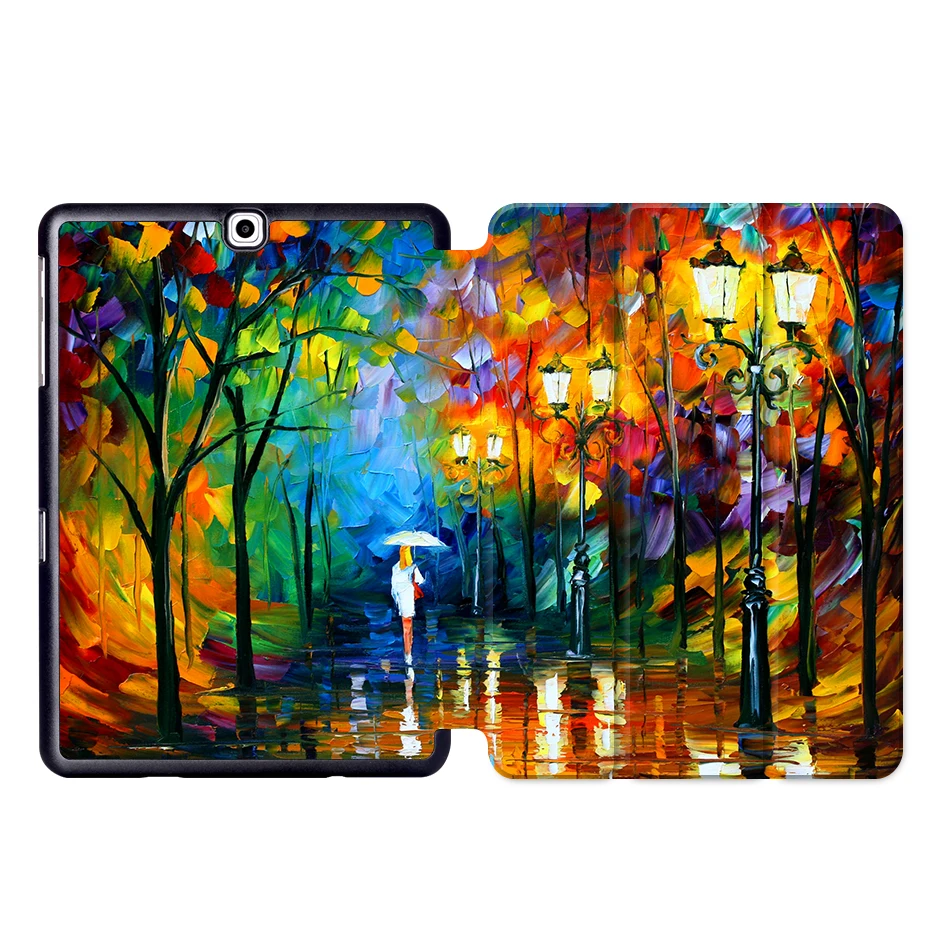 SS02 MTT чехол для планшета с масляным рисунком для samsung Galaxy S2 9,7 ''SM-T810 T813 T815 T819 складной магнитный защитный чехол из искусственной кожи с подставкой - Цвет: SS02