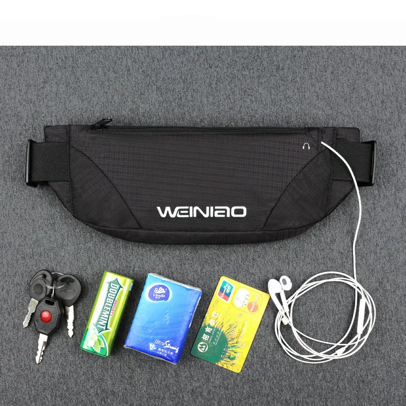 Цветная поясная сумка водонепроницаемая пояс на талию для бега молнии