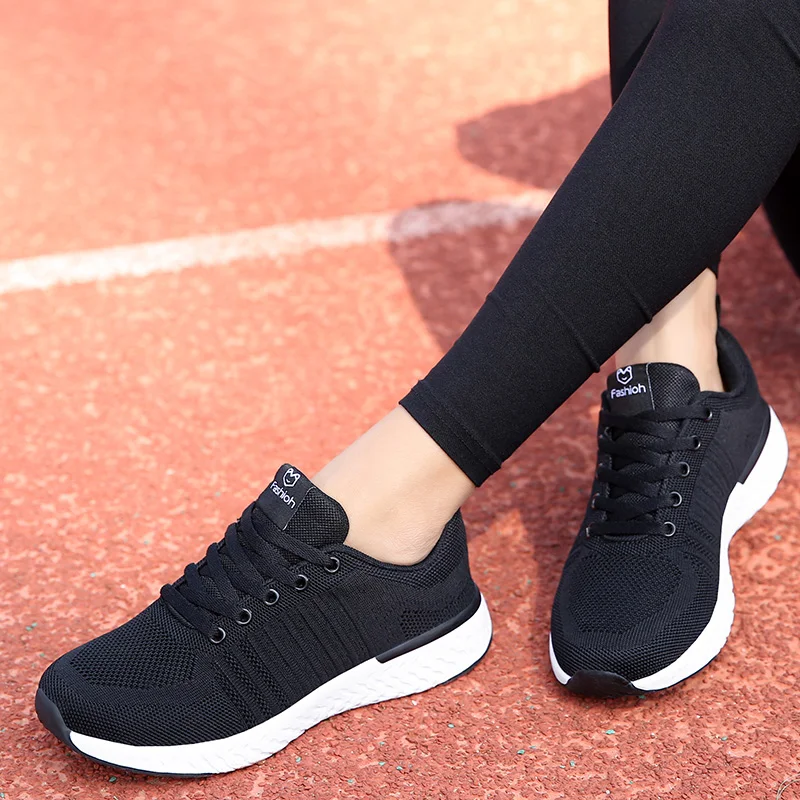 Zapatos mujer 2020 Новый светильник обувь для бега женщин кроссовки улицы устойчивые