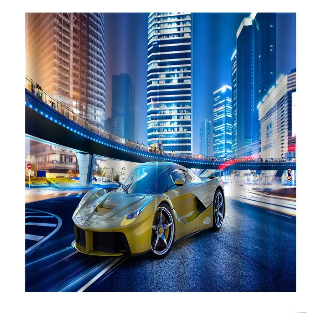 Роскошная синяя занавеска Затемняющая 3d-занавеска для гостиной спальни