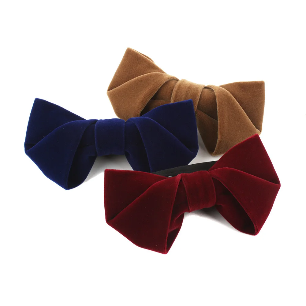 

2020 мода мужчины галстук-бабочка с бархатистым галстуком-бабочкой в джентльменском стиле Вечерние галстук-бабочка для жениха галстук Gravata а...