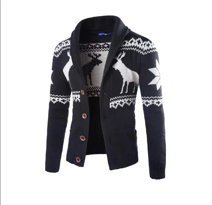 

Men Sweater Autumn New Warm Collar Pullover Casual Sweaters