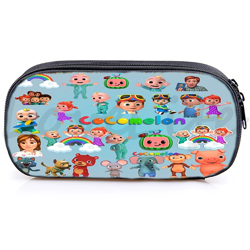 

Cocomelon Pencil Box High Quality Pencil Case For Boys Girls Kids Baby Pen Bags Cartoon Makeup Case Toddler Stationery Pouch