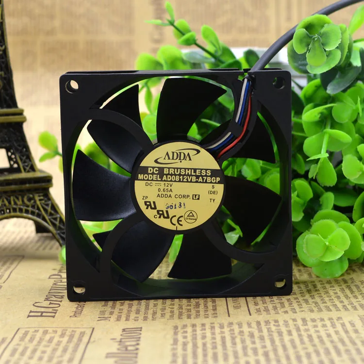 

New original 8025 4-wire PWM temperature control gale volume ball fan AD0812VB-A7BGP