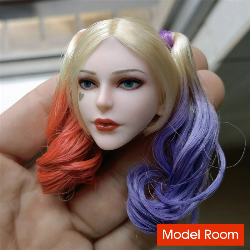 BF01 1/6 Джокер с голубыми глазами Женская экшн-фигурка клоуна солдата из ПВХ резьба