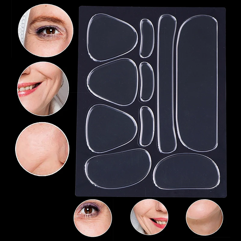 10 в 1 многоразовые силиконовые ленты для лица |