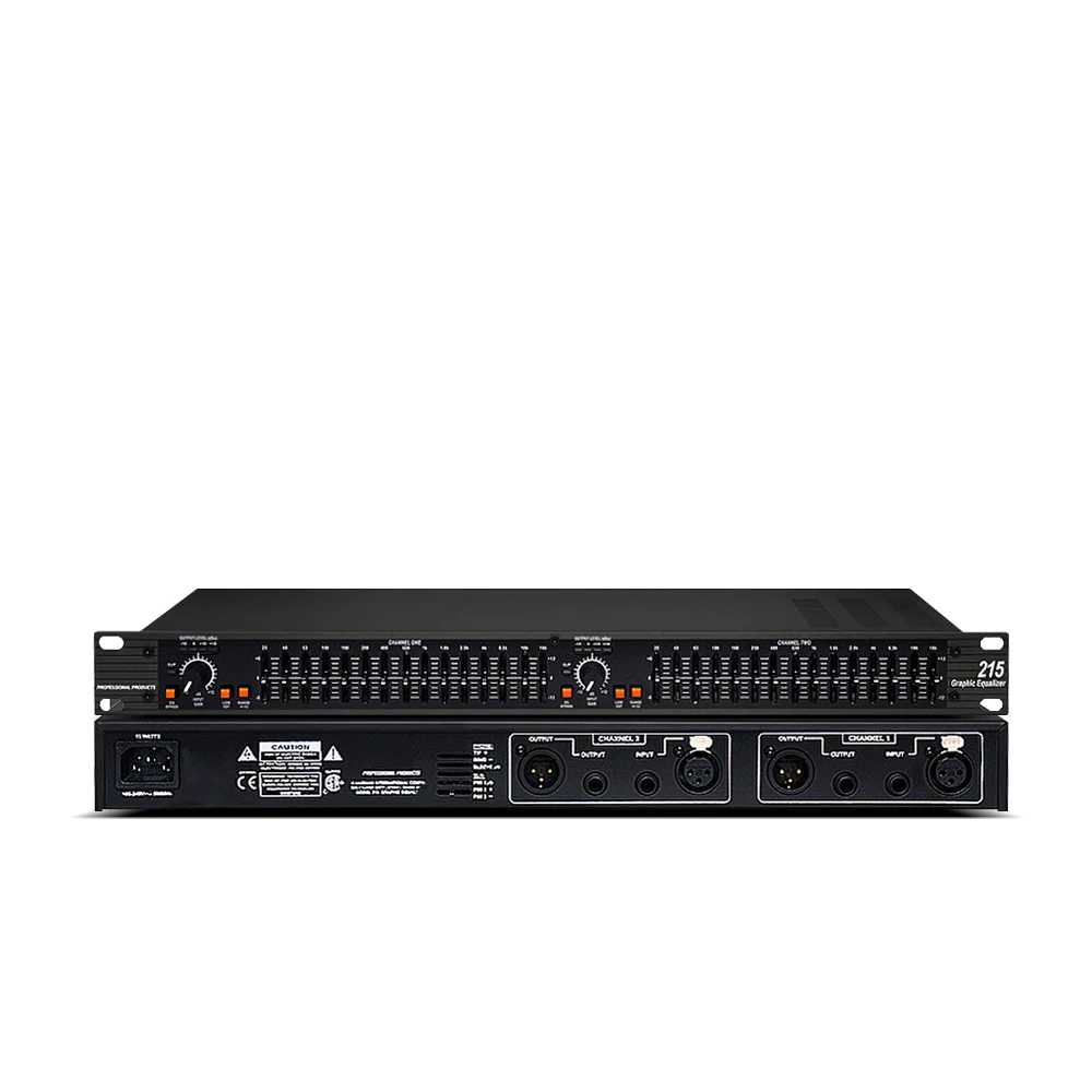 215 Профессиональный эквалайзер обеспечивает сценический аналоговый