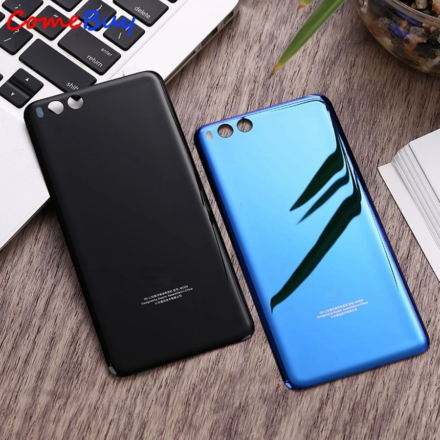 Крышка батарейного отсека для Xiaomi Mi6 Mi 6 Задняя стеклянная крышка корпуса + Замена