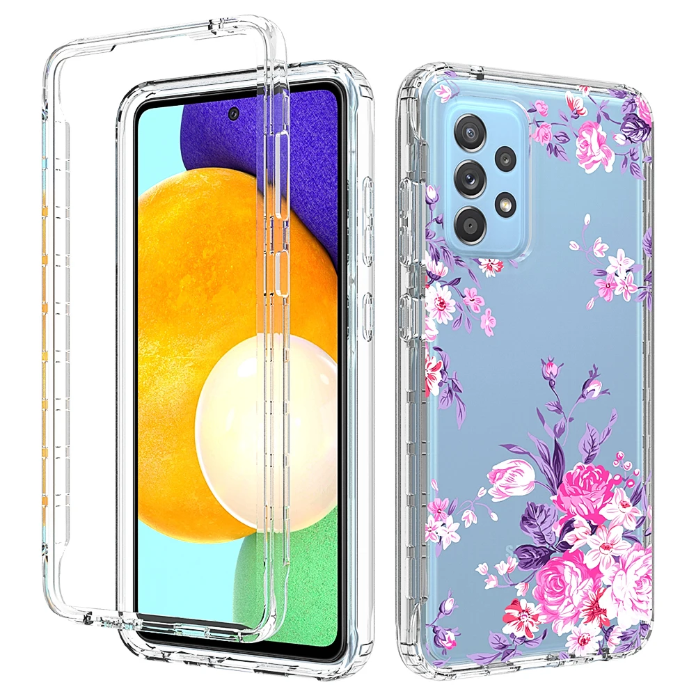 

Painted Full Body Clear Case For Samsung Galaxy A32 A52 A53 A73 5G Case Shockproof Flexible Back Cover For Galaxy A72 5G Coque