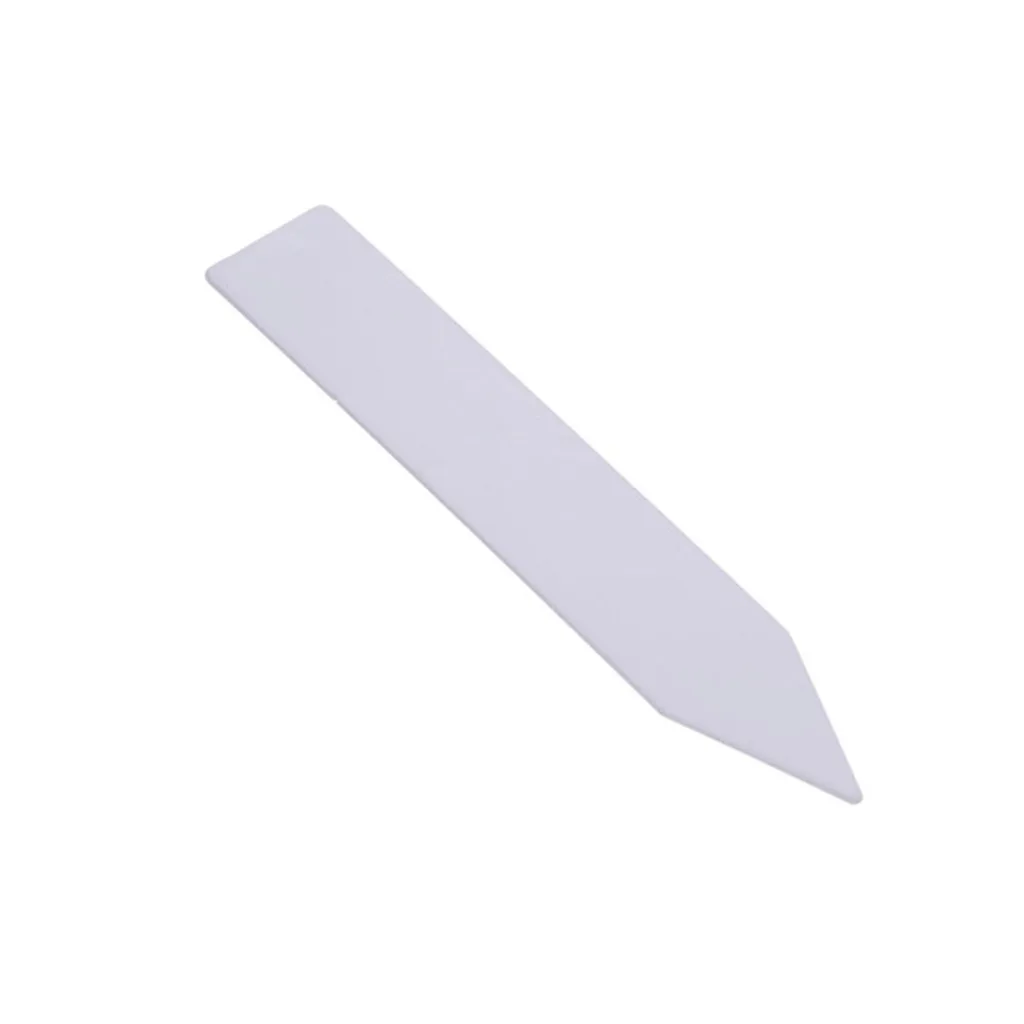 

100 Pcs Plastic Labels Pot Marker Nursery Garden Stake Tags 10cm x2cm Gardening flower label card White plastic label quality828