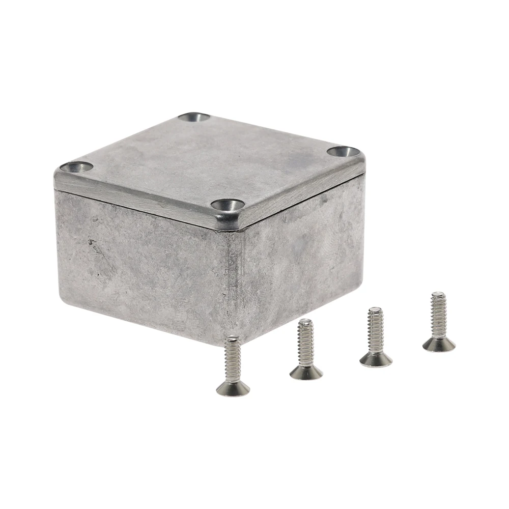 

Aluminium Junction Boxes Enclosure Electronic Diecast Stomp Box Project Box 1590LB 50.5*49.5*31mm Silver Project Instrument Case