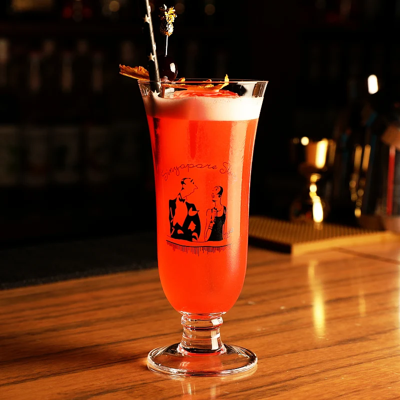 Бессвинцовый Кристалл ручной работы Кубок командора Сингапура коктейльное