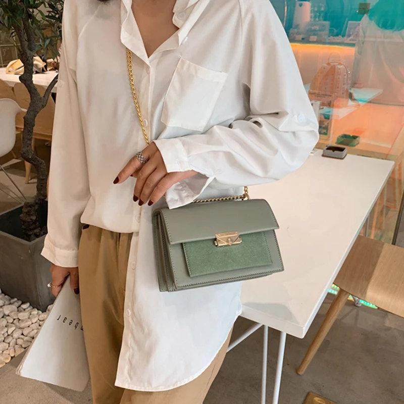 Скраб ПУ сумки через плечо для женщин сумка леди цепи и кошельки дорожная