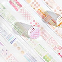 1 roll basic embroidery graphics washi tape diy diary album decorative paper stickers masking tapes
