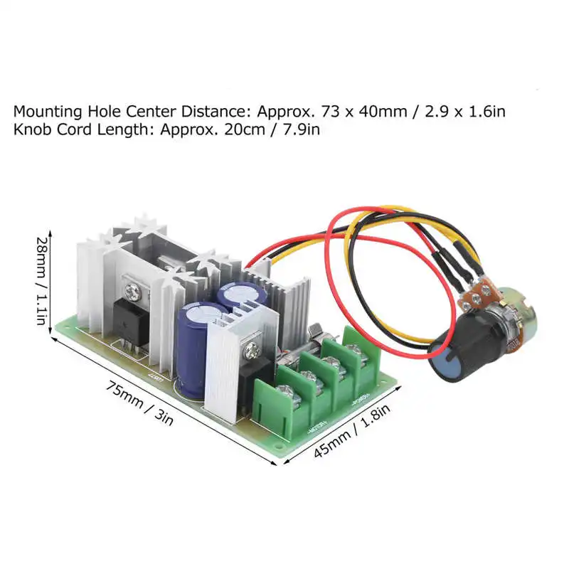 Двигатель Скорость Управление модуль DC12V24V36V48V высокое Мощность управляющая
