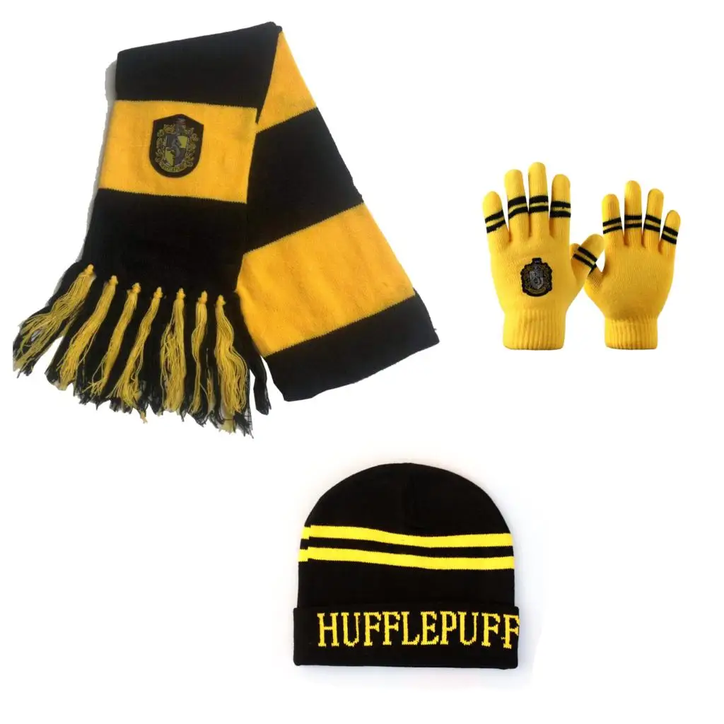 Хогвартс Шарфы шапки перчатки Гриффиндор/Слизерин/Hufflepuff/Ravenclaw Гарри поттер шарф шарфы шапки сенсорные перчатки подарок на Хэллоуин