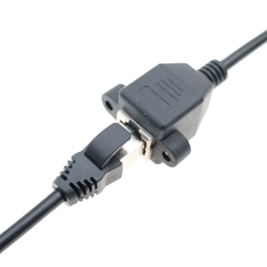 YuXi 30 см 8 контактный кабель RJ45 штекер гнездо винтовая панель крепление Ethernet LAN