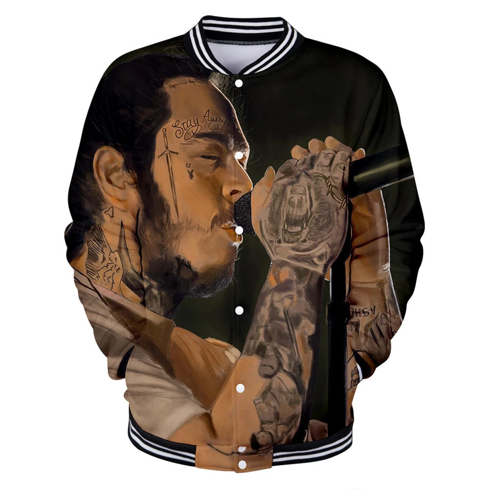 

Post Malone 3D Printed Baseball Jackets Fashion Women/Men Hot Sale 2019 Long Sleeve Jacket Casual Streetwear Clothes