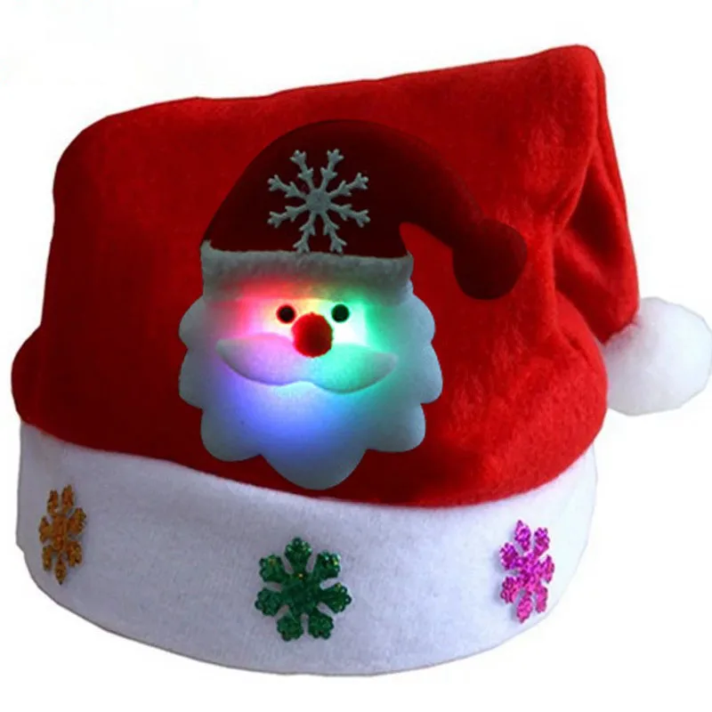 

New Luminous Christmas Decal Cartoon Hat Children's Christmas Hat Fashion Ornament Decorative Parent-child Cap