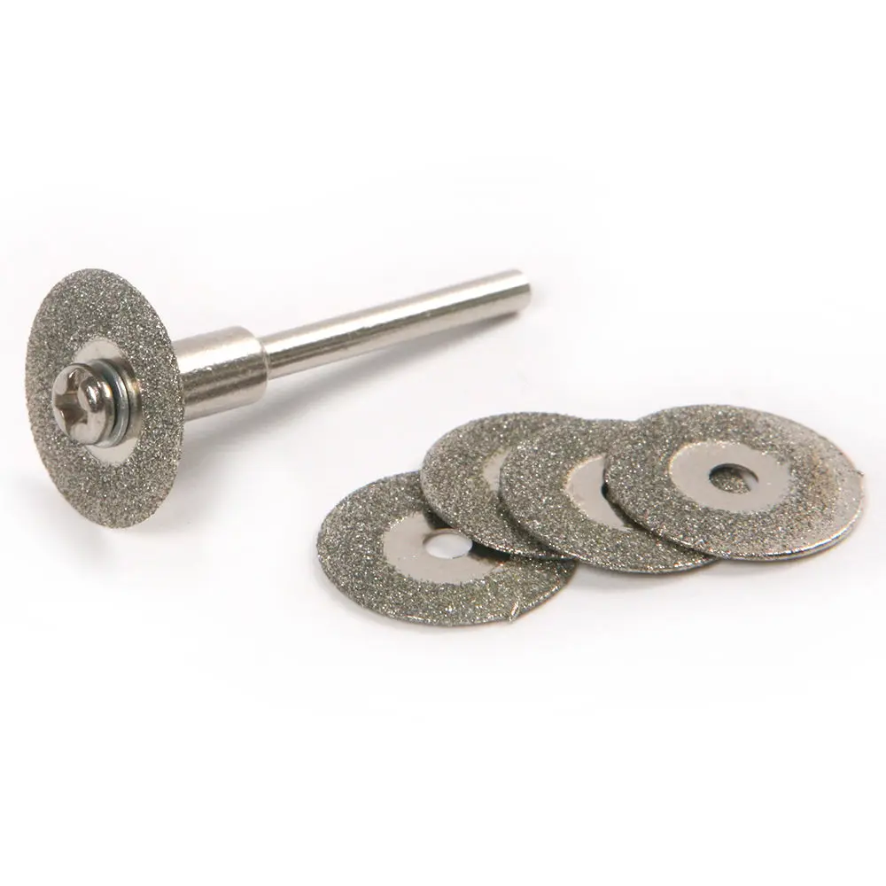 Алмазные режущие диски с 1 соединительным хвостовиком для дрели Dremel 5 шт./компл. 22