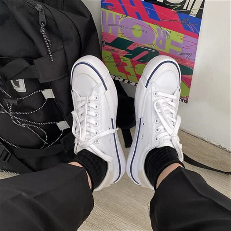 

New student sneakers fashion shallow mouth versatile light and comfortable breathable non-slip couple casual shoes