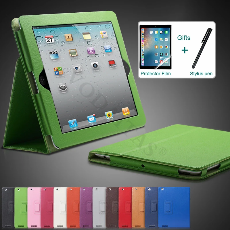 

Чехол для iPad 4 модель A1458 A1459 A1460 Folio Flip PU кожаный чехол для iPad 4 с дисплеем Retina iPad 2 и 3 Чехол-держатель