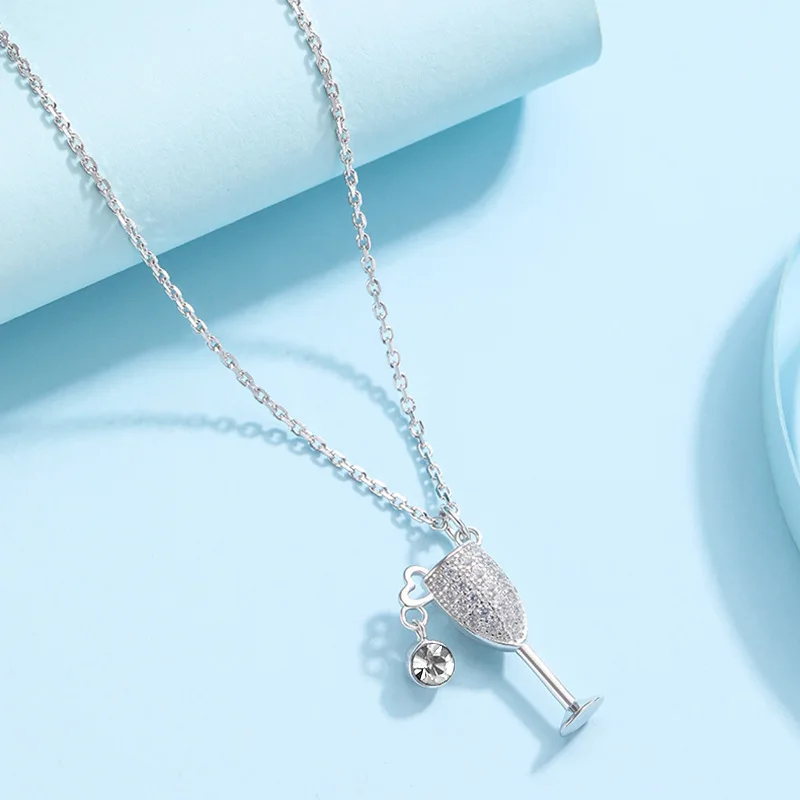 Бокал для вина микро проложить лаборатории с алмазными подвесками Замшевые