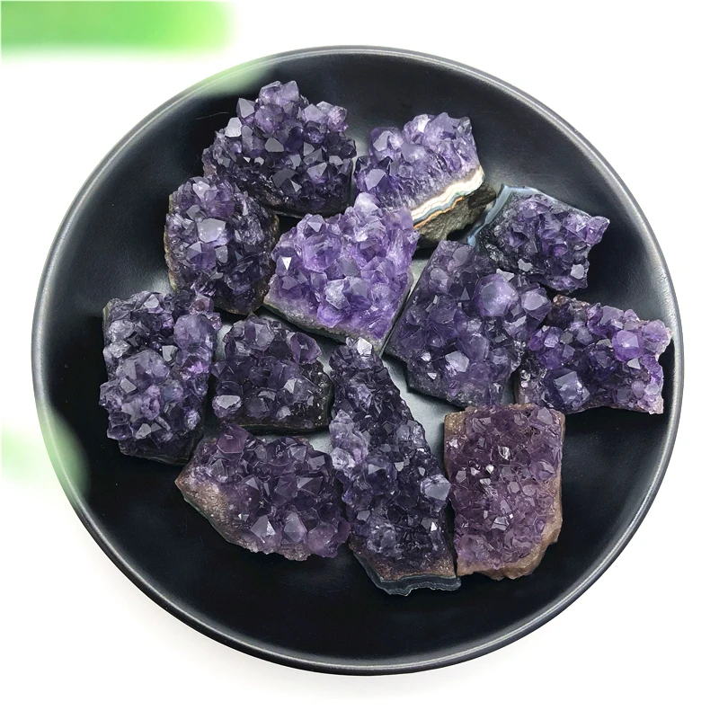 1 шт. натуральный парагвайский аметистовый геодезический кристалл Кварцевый