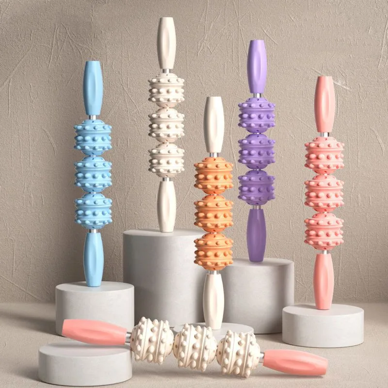 

Yoga Massager Leg Trainer Mace Roller Skinny Calf Thigh Trainer Acupoint Dredge Relaxation Muscle Foam Roller