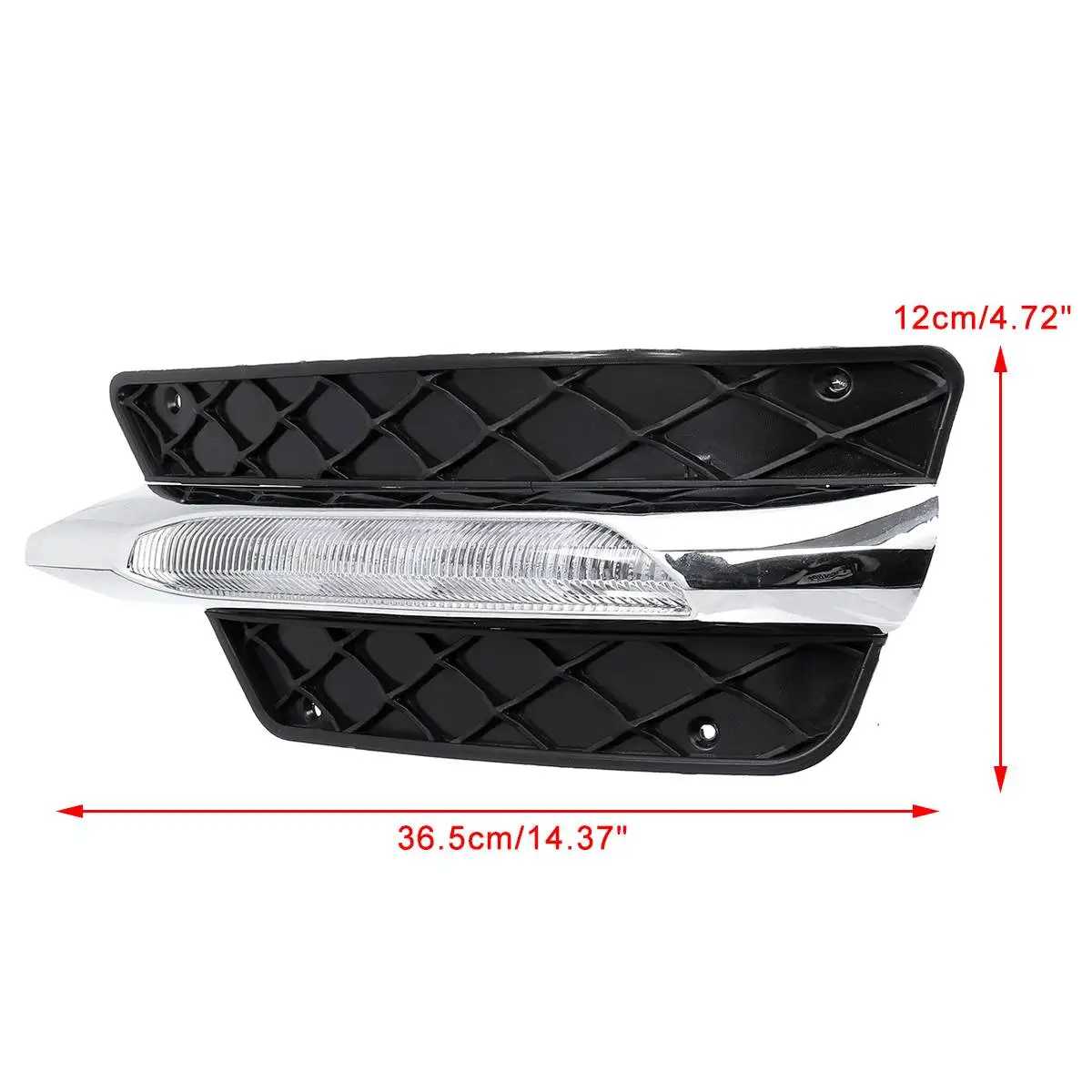 

1Pair Left + Right Front Lower Bumper LED DRL Daytime Running Light Fog Lamp For Benz W204 C-Class 2012 2013 2014