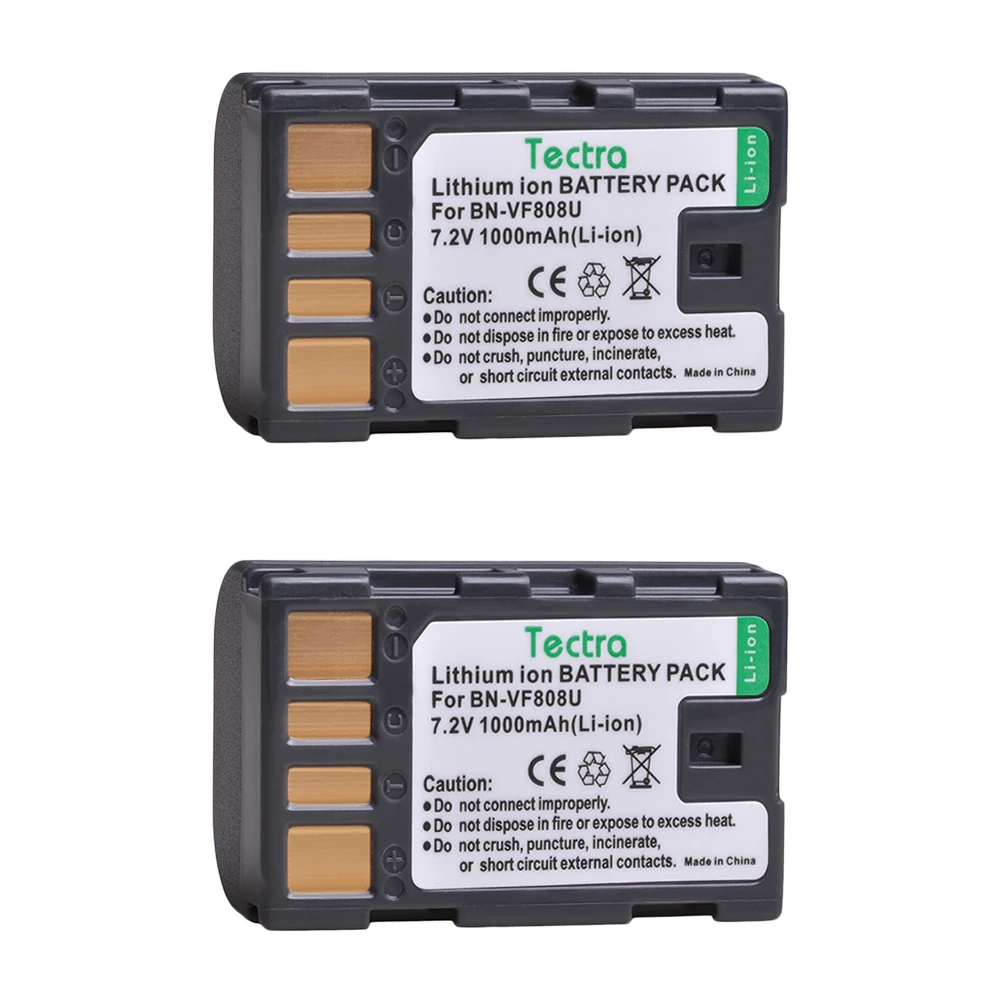 2 batteries 4 шт. BN-VF808 BN-VF808U BN VF808 Батарея для JVC GZ-HD7 GZ-MG575 GZ-MG555 GR-D750 GR-D760 GR-D740 GZ-MG255 Батарея - Цвет: 2 batteries