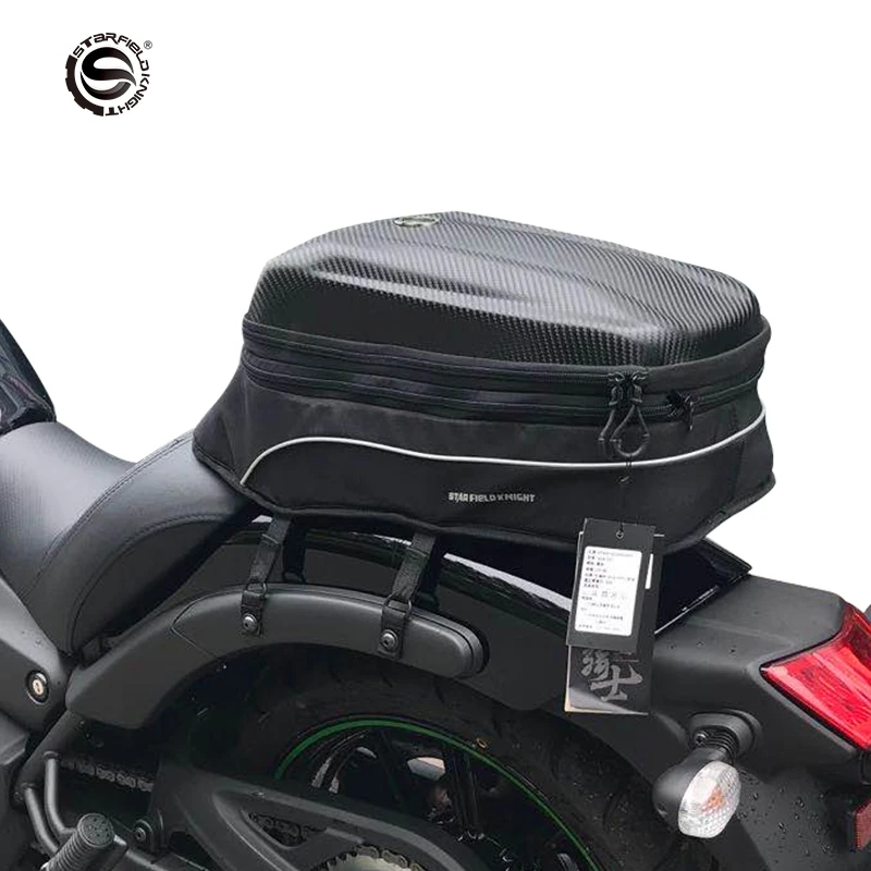 

Motorcycle Back Seat Bag Black Backpack Multifunctional Luggage Outdoor Moto Attachment Outdoor Riding Accessories