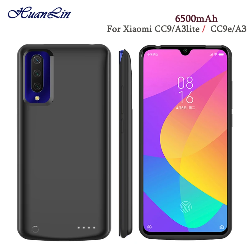 Высокое качество 6500 мА/ч внешний аккумулятор чехол для Xiaomi CC9/A3lite запасная