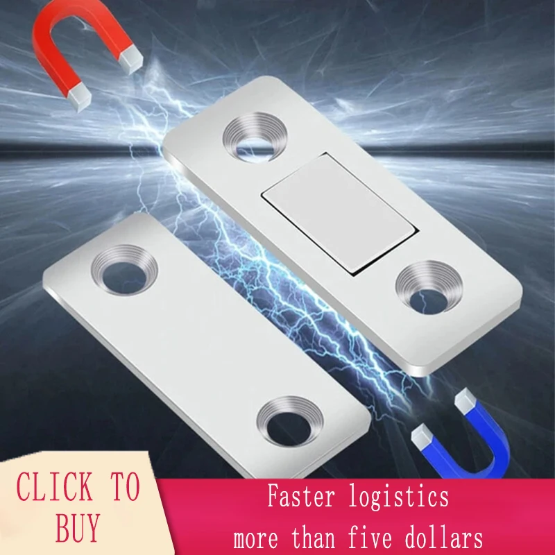 

New Strong Door Closer Magnetic Door Catch Latch Door Magnet Furniture Cabinet Cupboard Screws Ultra Thin Kitchen Accessories