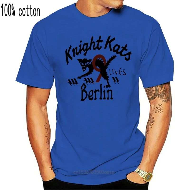 

Новинка 2021, мужская белая футболка с логотипом KNIGHT KATS Berlin Motor Racing, размеры от S до 3XL