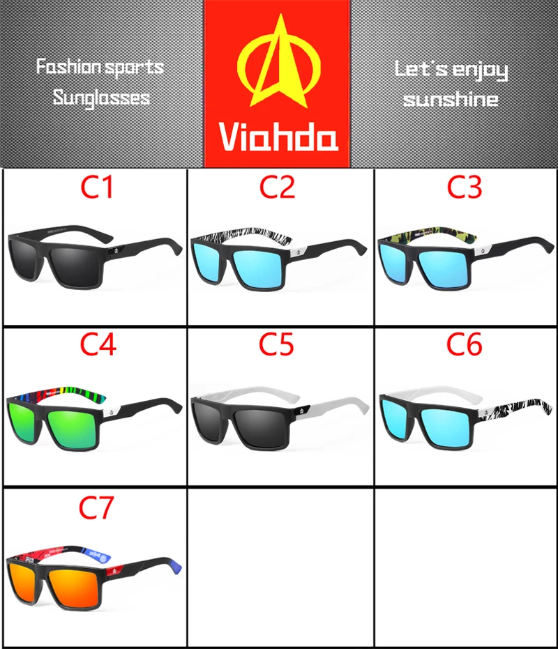 Солнцезащитные очки VIAHDA поляризационные UV400 для мужчин и женщин классические