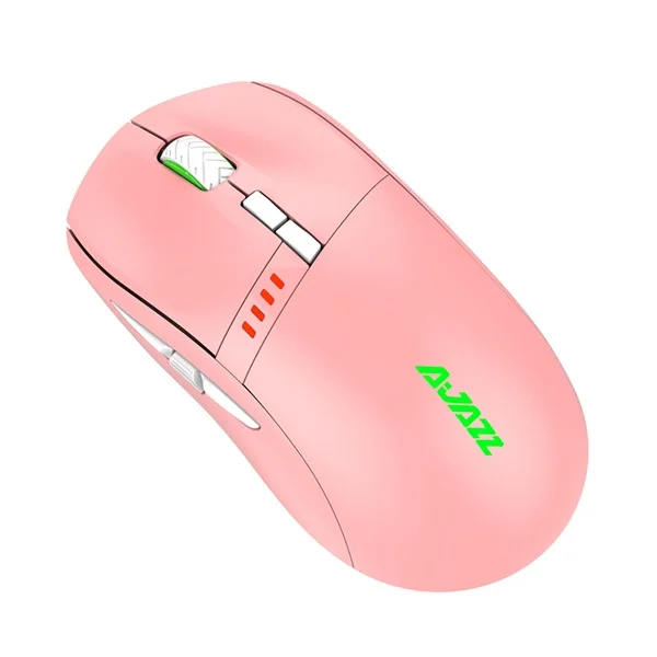 Розовый Все новые 16000 dpi Ajazz I305 Pro перезаряжаемая 2,4 ГГц/Проводная Двухрежимная esport Гейминг мышь ноутбук мышь для ПК макро-программа - Цвет: Розовый
