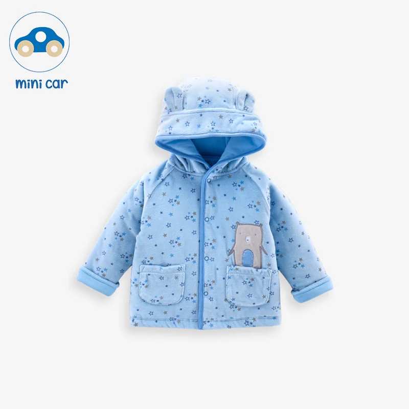 Детская куртка детская хлопковая зимняя теплая верхняя одежда с капюшоном для