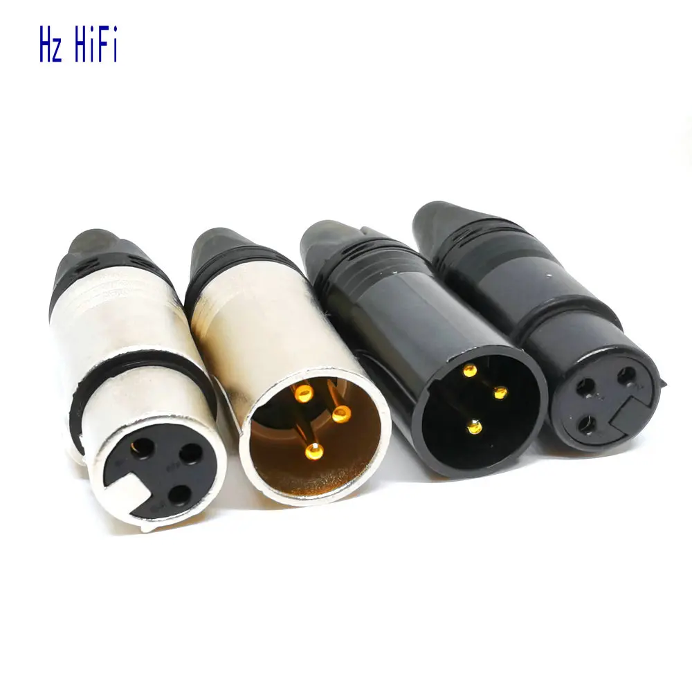 

5Pair 3Pin XLR Male Female DIY For Audio Cable Microphone Connector Solder Plug MIC Adapte