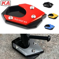 logo xciting for kymco downtown 200i 300i 350i 300 350 xciting 250 400 400i s400 motorcycle kickstand extension enlarge plate