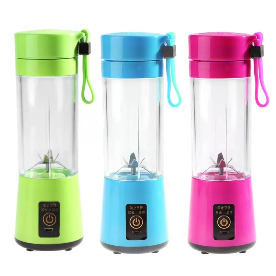 350 400 мл Портативный USB Перезаряжаемые пластиковая соковыжималка для фруктов