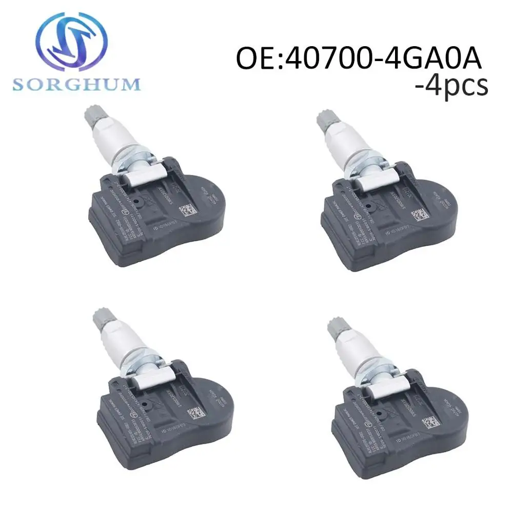 4 шт. 40700-4GA0A датчик давления в шинах TPMS 315 МГц подходит для Infiniti Q50 2014 2015 4 шт. 40700-4GA0A датчик давления в шинах TPMS 315 МГц подходит для Infiniti Q50 2014 2015