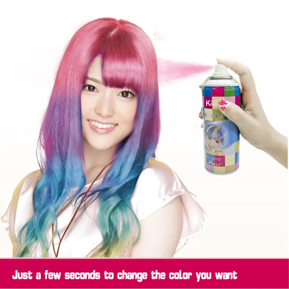 

Temporary Pure Natural Plant Extract Color Spray Dyeing Agent Hair Dye Color Unisex Color Hair Wax Dye Spray