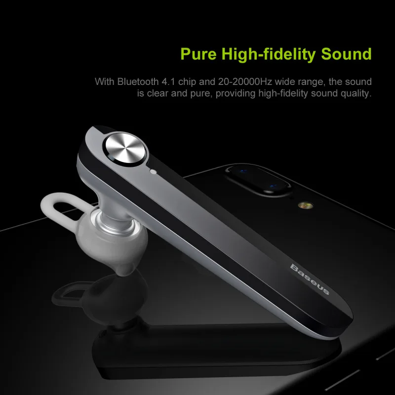 Baseus A01 Bluetooth наушники Беспроводные с ушным крючком Гарнитура для режима свободные