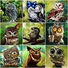 Круглые стразы в виде совы, ручная работа, алмазная вышивка, продажа животных, полностью квадратная мозаика, домашний декор, подарок