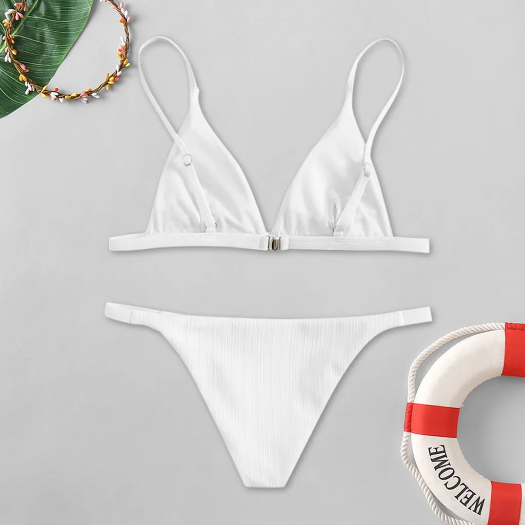 Женский купальный костюм KANCOOLD розовый с подкладкой монокини пуш-апом комплект